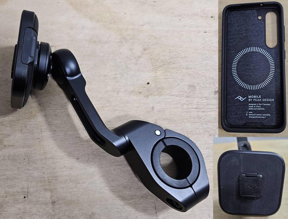 Porta telefono per moto o scooter Peack Design (3)