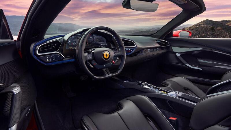 Tasti touch sulla ferrari 296 GTS