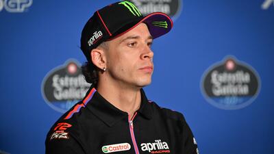 MotoGP 2026. GP del Brasile. Marco Bezzecchi, 20&deg;, quindi in Q1: &ldquo;Ho cercato di rischiare. La pista &egrave; molto bella, il problema &egrave; che l'asfalto non si asciuga&rdquo;