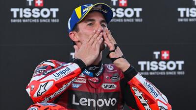 MotoGP 2026. GP del Brasile. Marc M&aacute;rquez, vincitore della Sprint: "La buca? Mi sono anche arrabbiato. Diggia aveva qualcosina in pi&ugrave;"