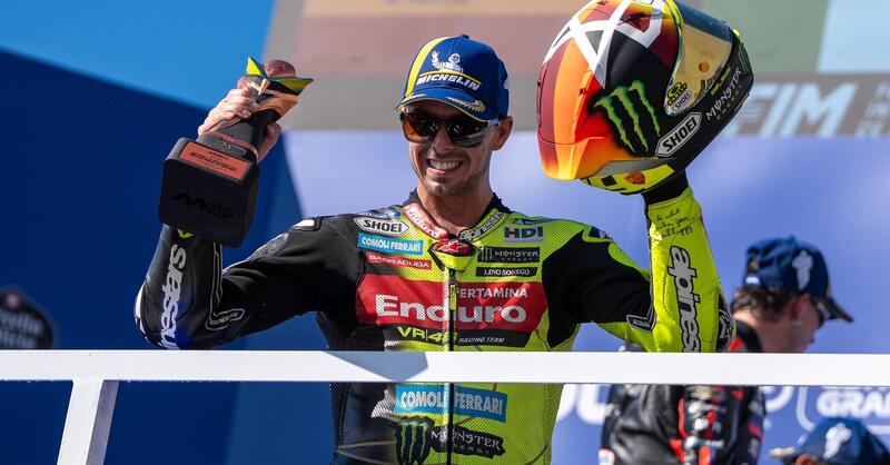 MotoGP 2026. GP del Brasile. Fabio Di Giannantonio, terzo e il duello con Marquez: &ldquo;Oggi ho vinto io il confronto con Marc, ma ieri lui ha vinto la gara&rdquo;