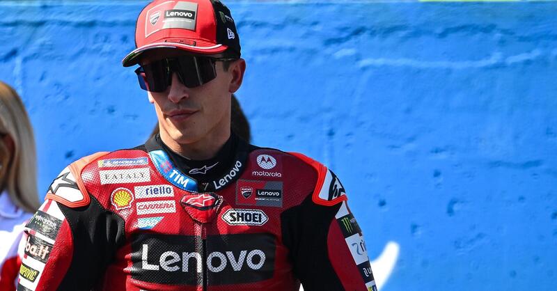 MotoGP 2026. GP del Brasile. Marc M&aacute;rquez, 4&deg;, indica il problema della sua Ducati: "Mi mancano solo i primi giri. Buon weekend comunque, avevo un po' paura per quelle lunghe curve a destra"