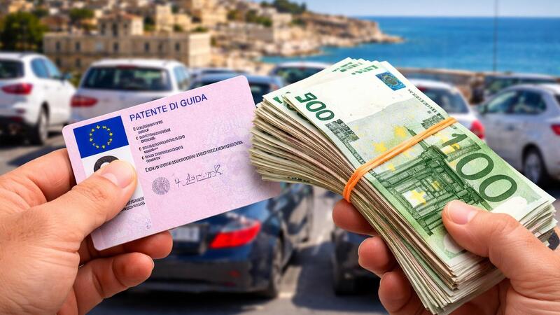 Addio alla patente? Gli italiani vogliono fino a 75.000 euro (e non bastano): il caso Malta accende il dibattito