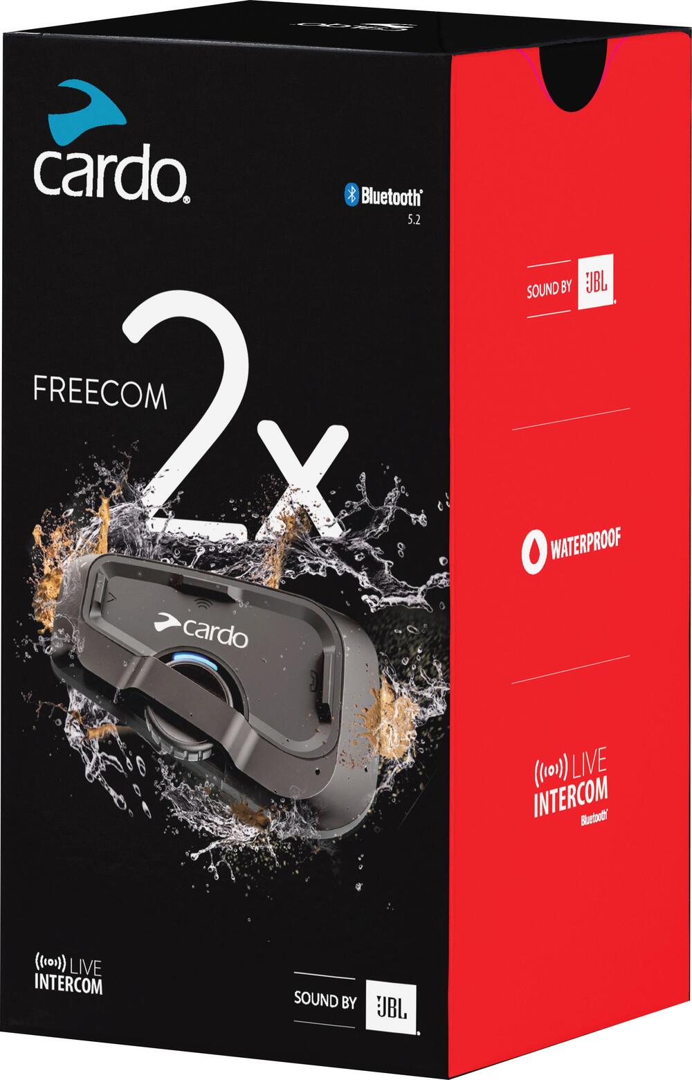 Interfono Bluetooth Cardo FREECOM 2X singolo 2 pil