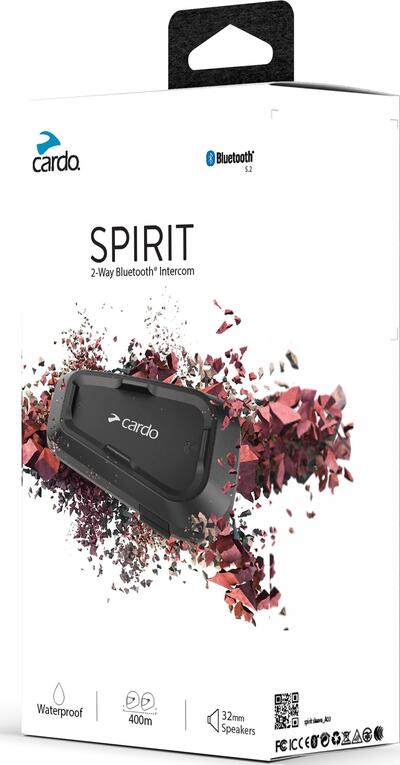 Interfono Bluetooth Cardo SPIRIT singolo 2 piloti
