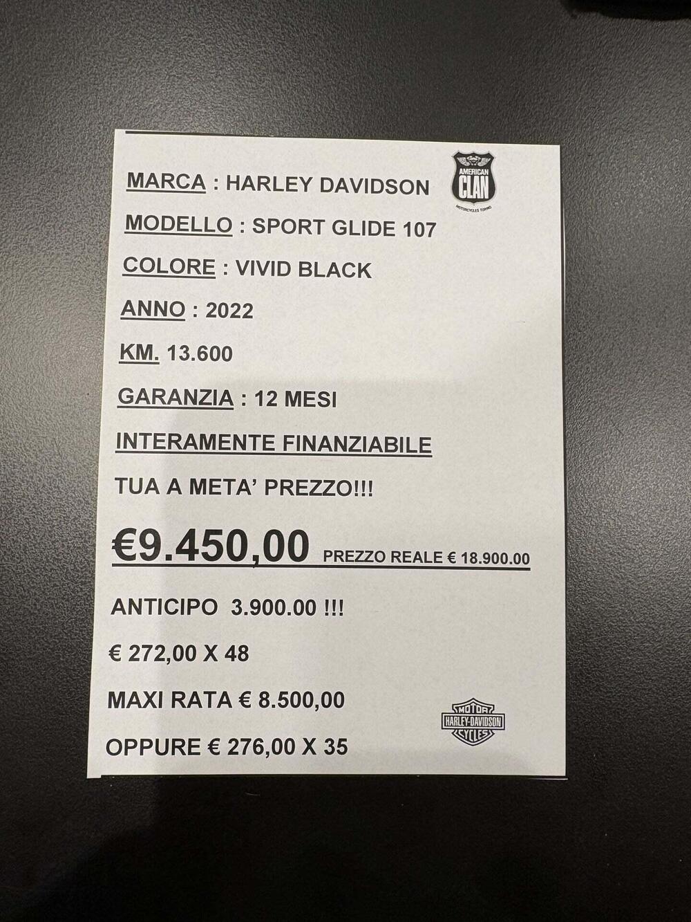 Harley-Davidson 107 Sport Glide (2018 - 20) (3)