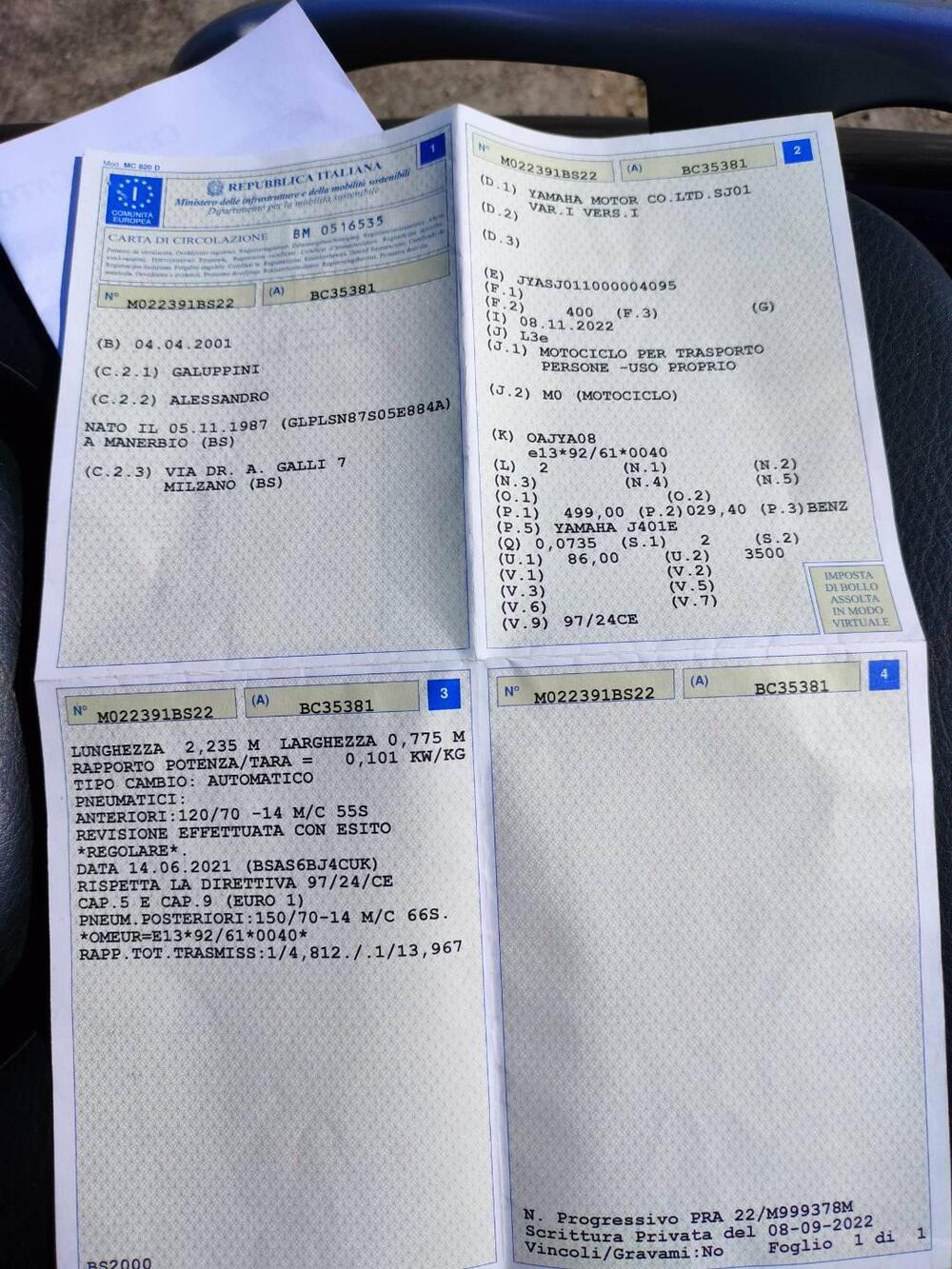 Yamaha T-Max 500 (2001 - 03) (9)