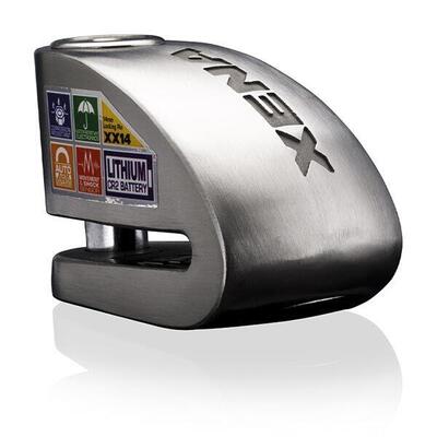 Bloccadisco con allarme Xena xx14 in acciaio inox