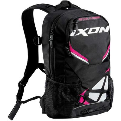Zaino moto Ixon R-TENSION 23 nero bianco fucsia