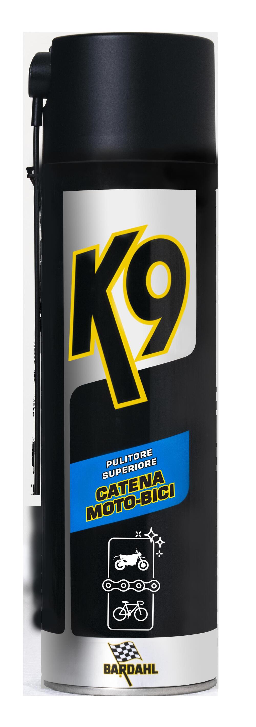 Spray pulitore Bardahl catena moto-bici K9