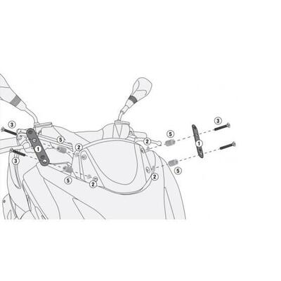 Kit attacchi Givi A1208A