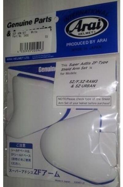 Ricambio placchette Arai SZ-F Bianco