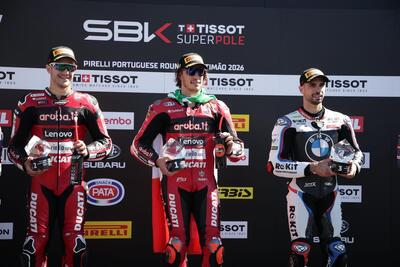 SBK 2026. GP del Portogallo. Nicol&ograve; Bulega vince anche la Superpole Race [GALLERY] 