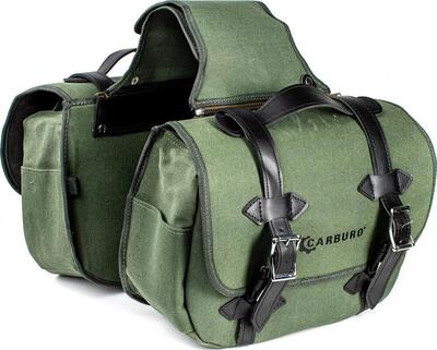 Coppia borse laterali Carburo Matrix Verde Militar 