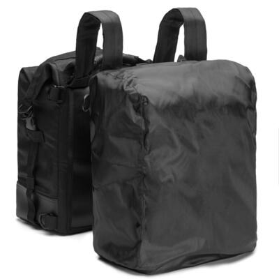 Coppia di borse laterali Carburo London Nero 34 li 