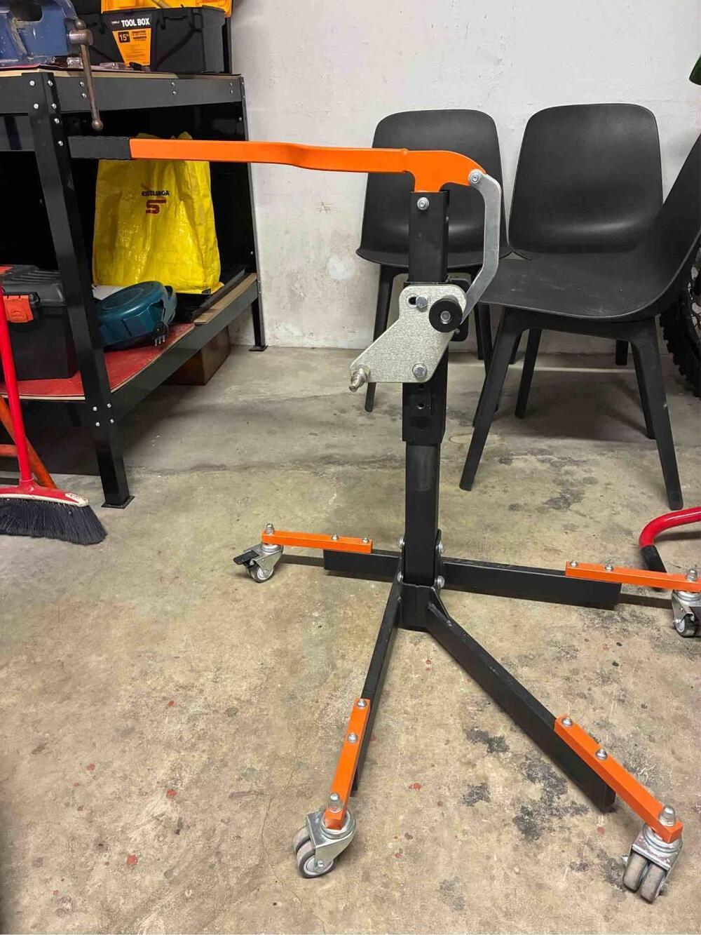 Cavalletto alza moto con piastra per KTM Super Duk Motea