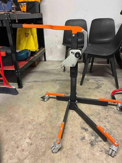 Cavalletto alza moto con piastra per KTM Super Duk Motea