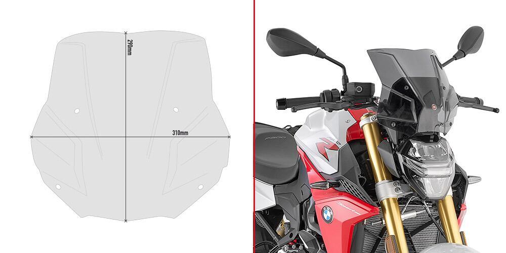 Cupolino fumè 5139s Givi per BMW F 900 R 2020