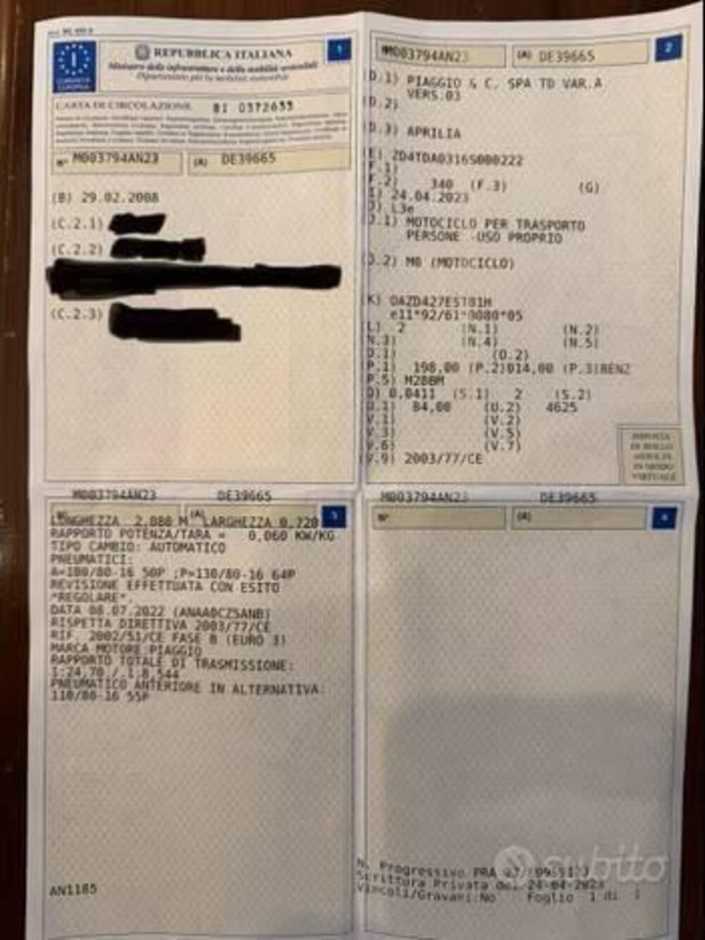 Aprilia Scarabeo 200 (2007 - 11) (3)