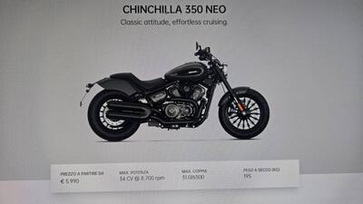 Benda Motorcycles Chinchilla 350 CVT Neo (2026) nuova