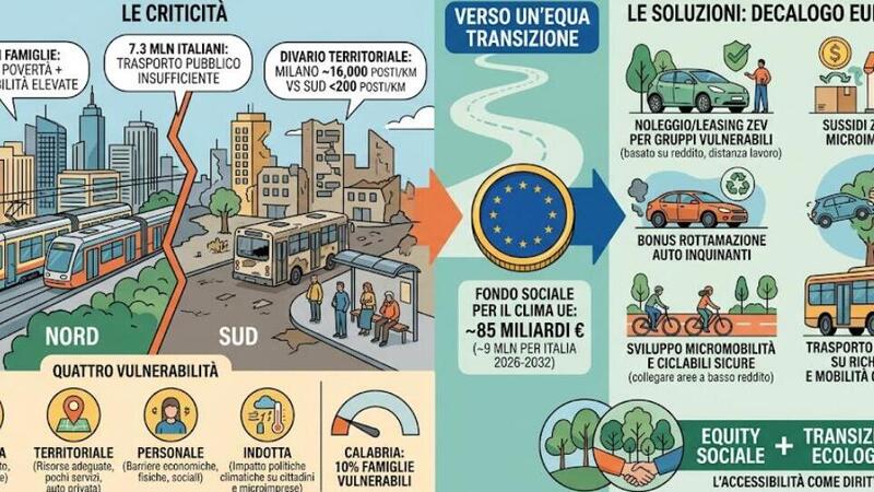 Auto e trasporti pubblici troppo cari per un milione di famiglie italiane