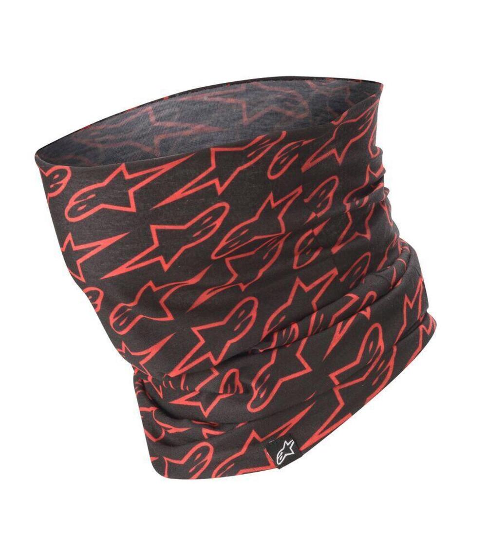 Scaldacollo Alpinestars ASTARS Nero Rosso fluo
