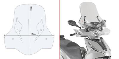 Parabrezza Givi 6114DT per KYMCO Agility 300 R16 (