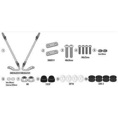 Kit di attacchi Givi D1181ST A8962A Per NIU MQI GT