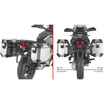 Portavaligie laterale Givi PLO8208CAM per MOTO GUZ
