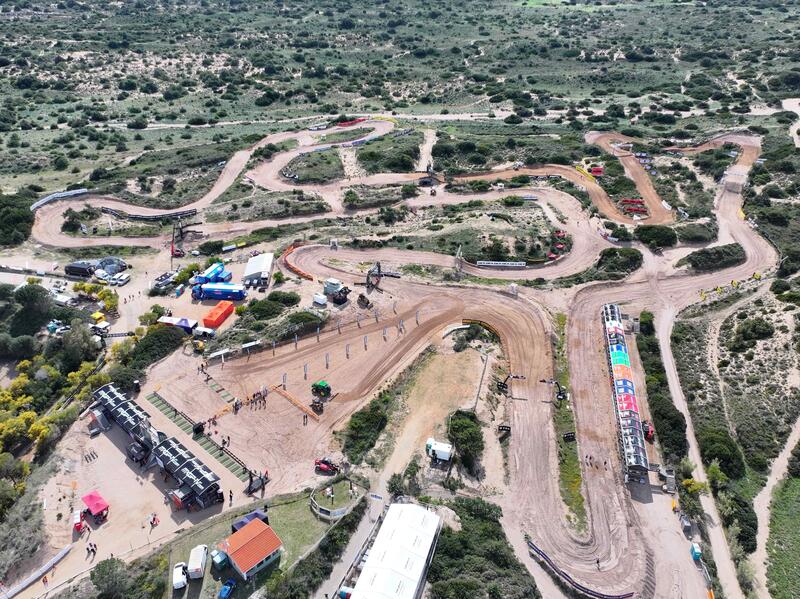La pista di Riola vista dall'alto