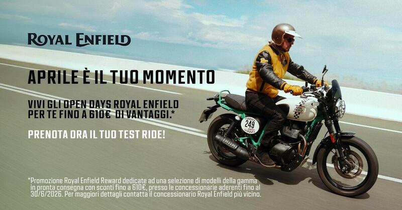 Royal Enfield inaugura la stagione con sei giorni di Porte Aperte dal 13 al 18 aprile 