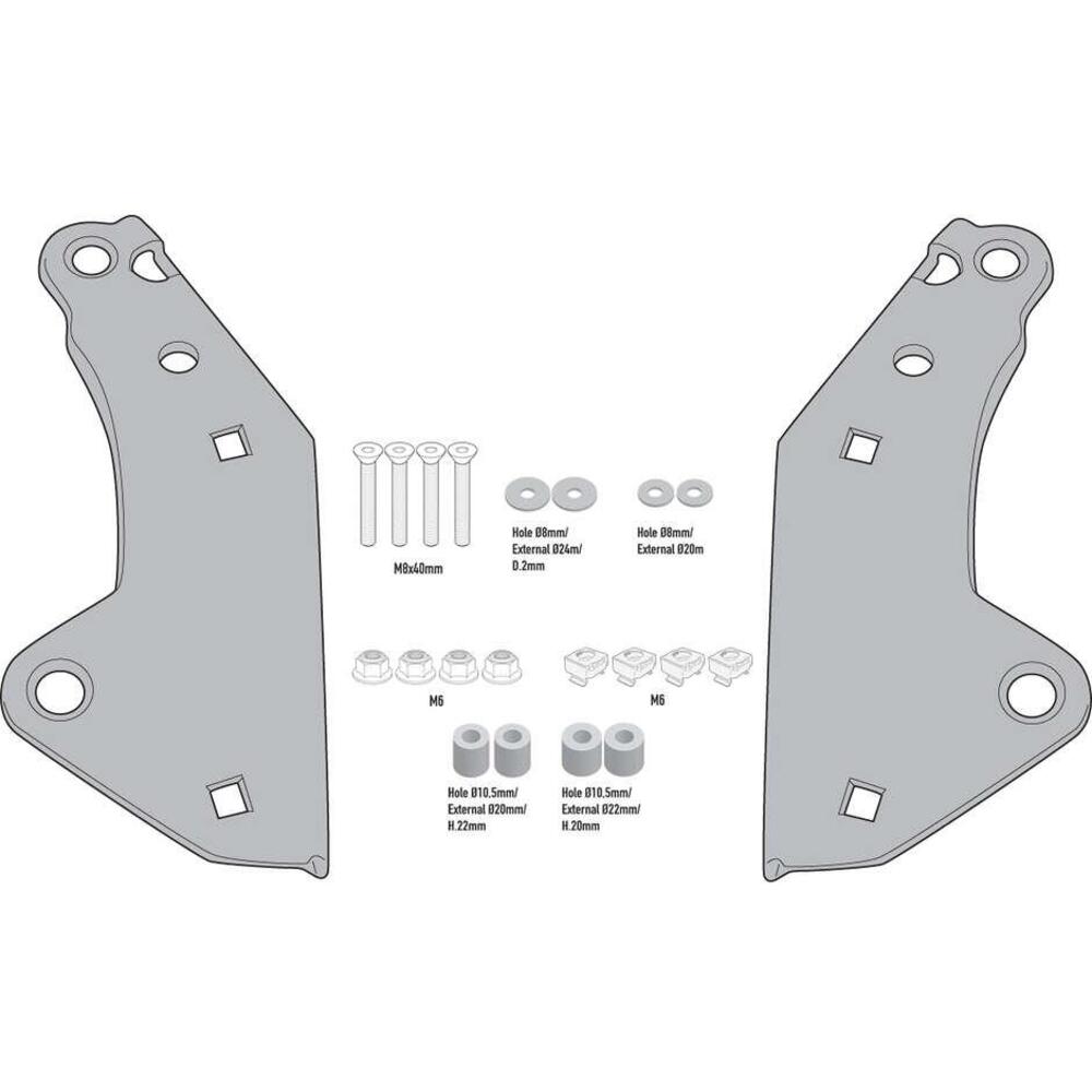 Attacco posteriore Givi Monokey per Honda X-ADV 75