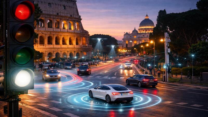 A Roma arriva il semaforo a luce bianca: come funziona la quarta luce