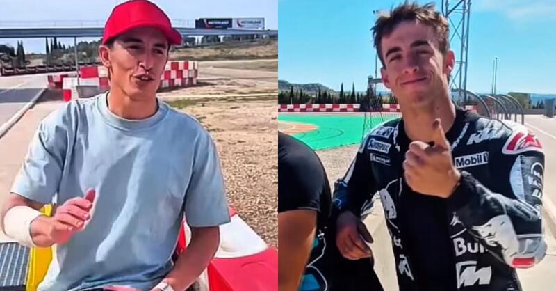 MotoGP 2026. Marc M&aacute;rquez &amp; Pedro Acosta: allenamento e video di ringraziamento ad Aragon! [VIDEO]