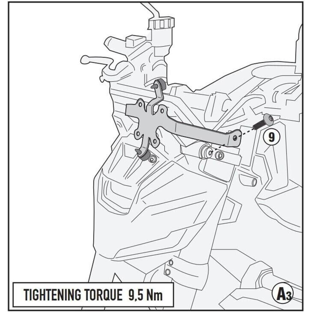 Kit Attacchi Cupolino Givi A2169A Per Yamaha MT-09