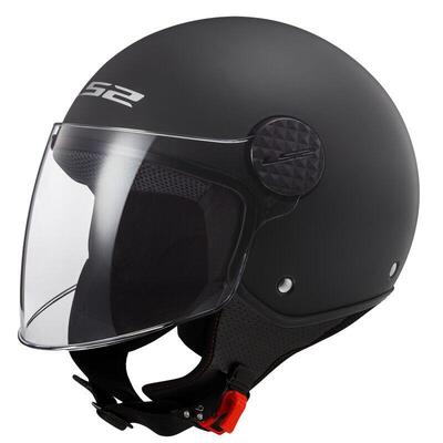 Casco Jet LS2 OF558 Sphere II Solid nero opaco