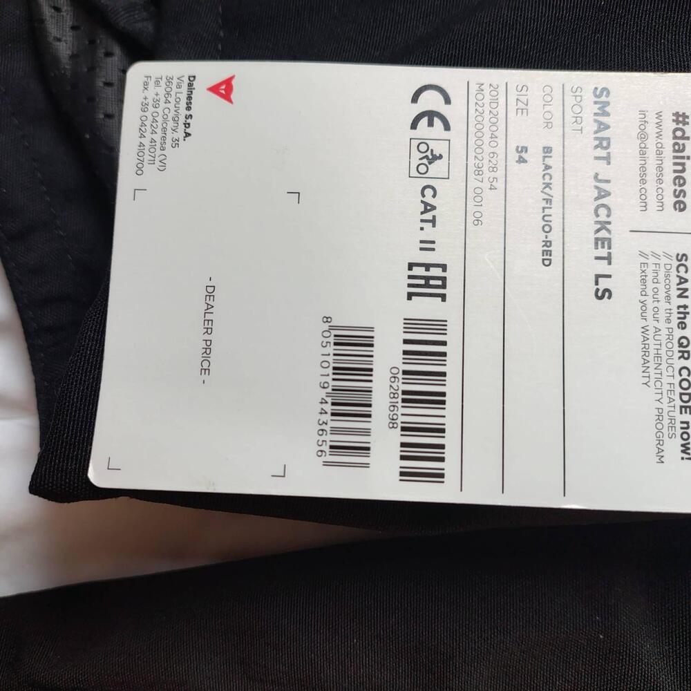 Dainese smart jacket LS D-air air bag NUOVA!! (3)