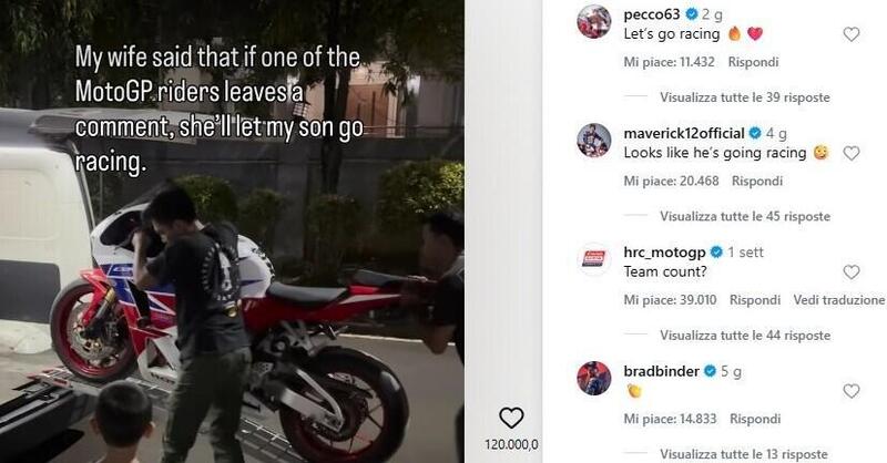 MotoGP 2026. Il bambino che potr&agrave; correre grazie ad un commento di Pecco Bagnaia [VIDEO]