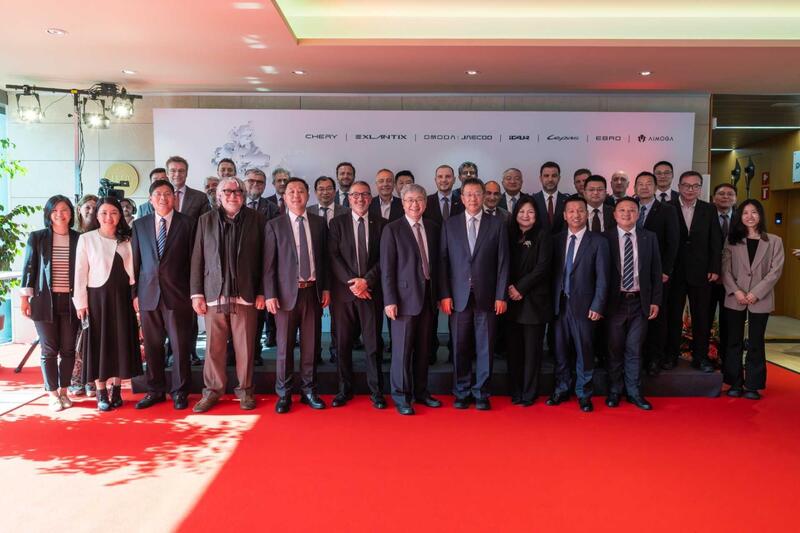 Gruppo Chery all'inaugurazione