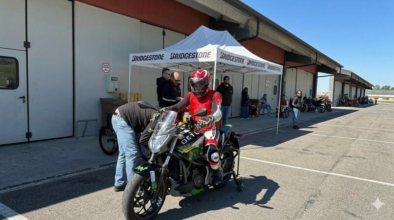 Giorgio Cantalupo risale per la prima volta in sella dopo l'incidente