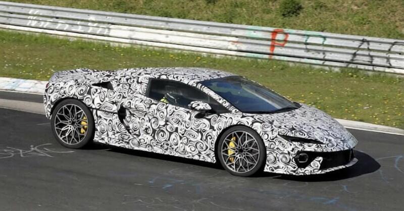 Lamborghini Temerario Spyder, primo avvistamento al N&uuml;rburgring: la V8 ibrida si scopre