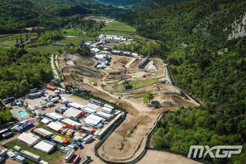 La pista di Riola vista dall'alto