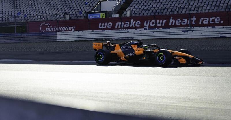 F1, Kimi Antonelli vola al N&uuml;rburgring: sfida a distanza con Lando Norris nei test Pirelli