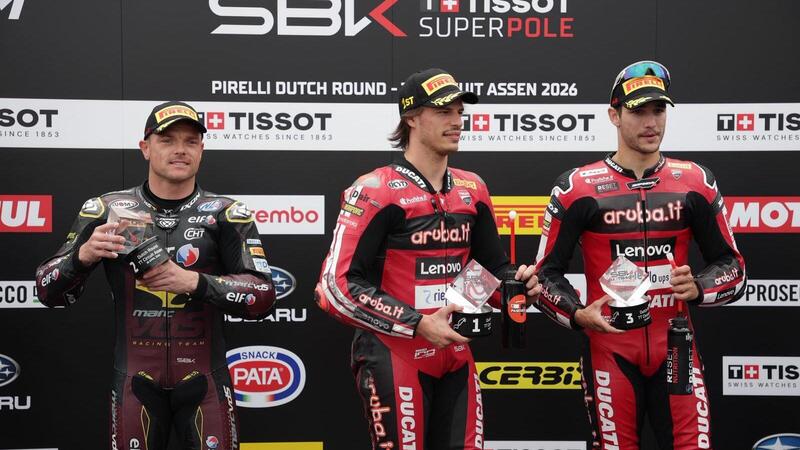 SBK 2026. GP dei Paesi Bassi. Nicol&ograve; Bulega in Superpole ad Assen