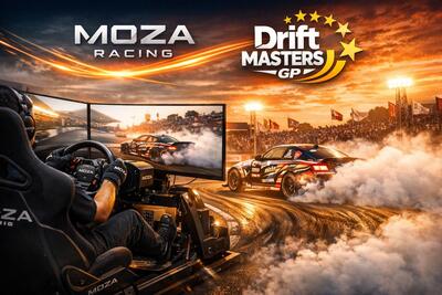 Drift Masters 2026: MOZA Racing entra nel campionato con experience zone e sim rig dedicati