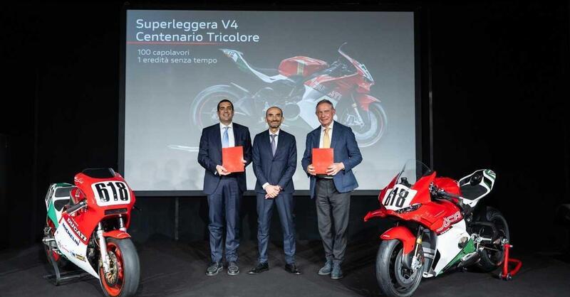 Ducati compie 100 anni: la Superleggera V4 Centenario Tricolore e un anno di celebrazioni
