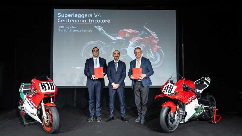 Ducati compie 100 anni: la Superleggera V4 Centenario Tricolore e un anno di celebrazioni