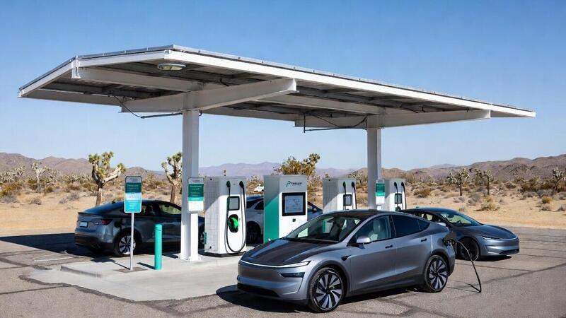 Ricarica auto elettrica gratis grazie al sole, la nuova frontiera delle colonnine sostenibili: ecco cosa sappiamo 