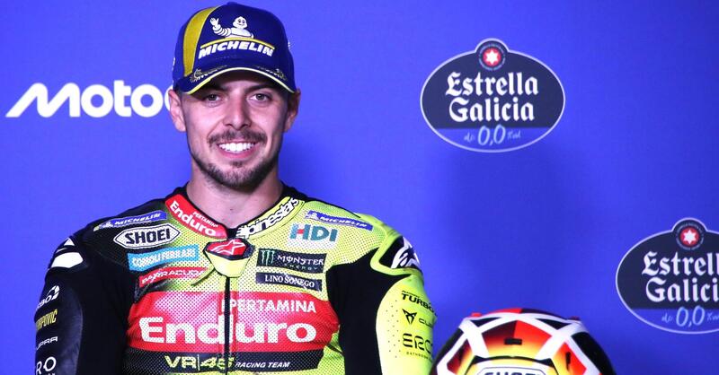 MotoGP 2026. GP di Spagna. Fabio Di Giannantonio, terzo: "Ci credevo in qualcosa di pi&ugrave;. Le partenze? Sono un punto debole, ho chiesto una mano a Ducati"