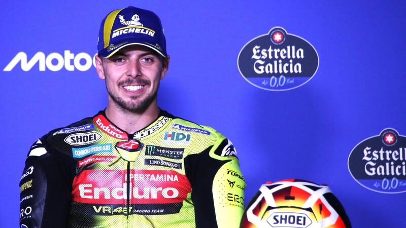 MotoGP 2026. GP di Spagna. Fabio Di Giannantonio, terzo: "Ci credevo in qualcosa di pi&ugrave;. Le partenze? Sono un punto debole, ho chiesto una mano a Ducati"
